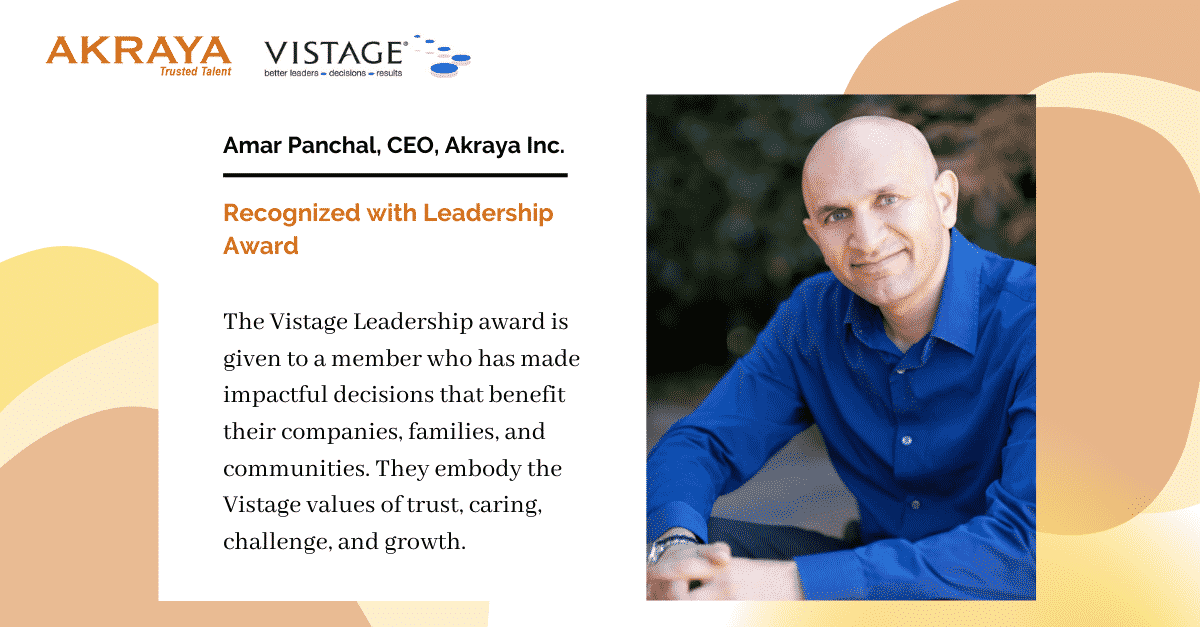 Vistage Leadership Award