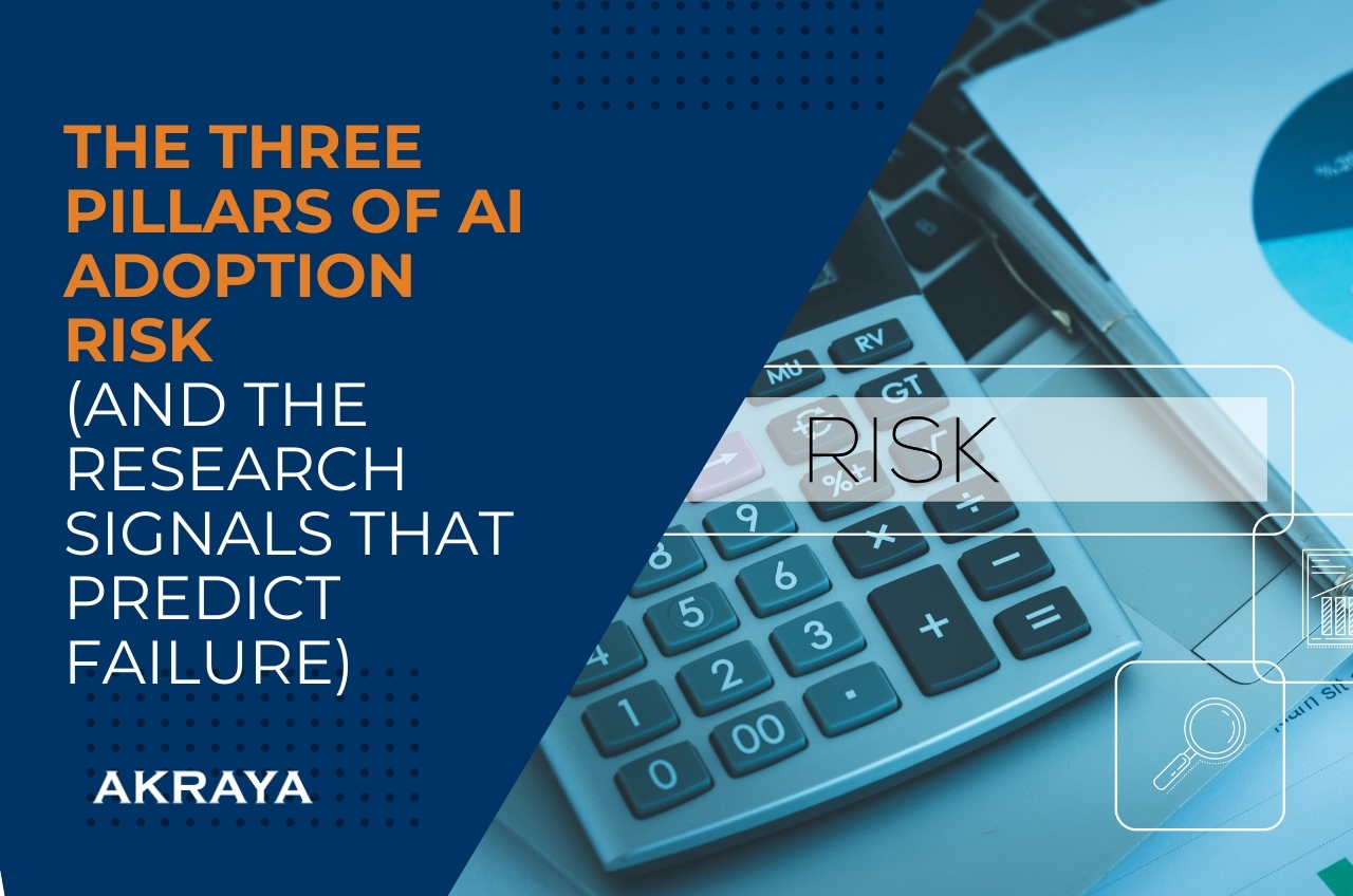 The Three Pillars of AI Adoption Risk (And the Research Signals That Predict Failure)
